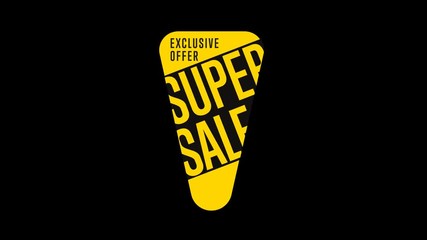 Canvas Print - Isolated sale sticker with alpha channel. Sale tag. Special offer. Limited offer sticker.