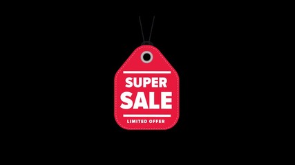 Canvas Print - Sale tag with special offer, discount symbol retail, sticker sign price isolated with alpha channel
