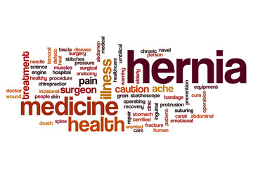 Sticker - Hernia word cloud