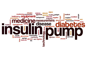 Sticker - Insulin pump word cloud