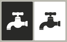 Faucet - Vector Icon.