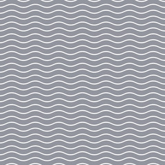 Sticker - Simple gray seamless wavy line pattern