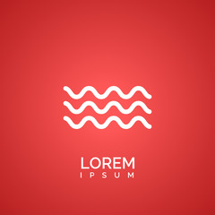 Wall Mural - Wave sign. icon design