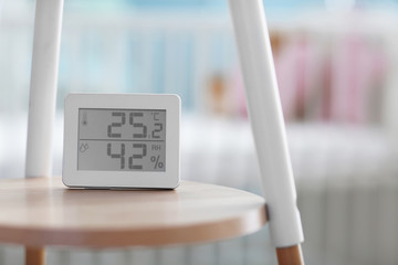 Digital temperature and humidity control in baby room