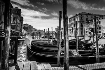 Sticker - Gondolas in Venice