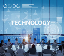 Wall Mural - Technology Connection Innovation Internet Communication Concept