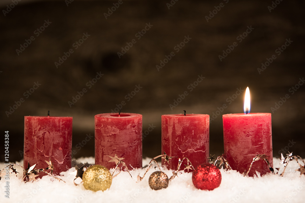 Photo Art Print Erster Advent Im Schnee Europosters