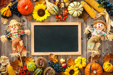 Colorful Background For Halloween And Thanksgiving