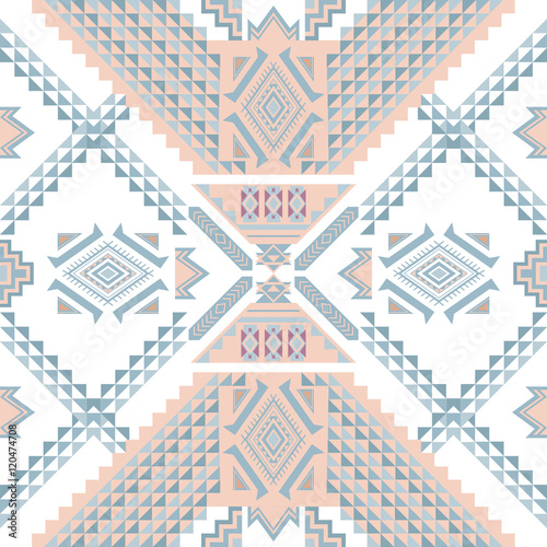 Ethnic geometrical pattern, tribal seamless pattern Plakat