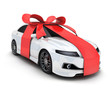 Car and ribbon gift