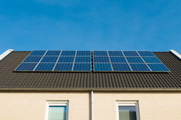 Sticker - houses with solar panels