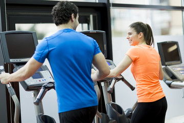 Wall Mural - People in the gym