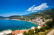 Sea and beach view in Montenegro