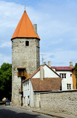 Poster - Stadtmauer Tallinn, Estland