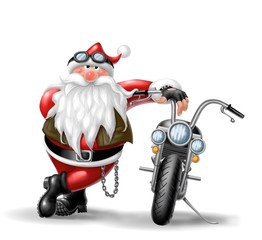 babbo natale biker