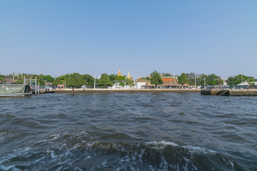 Boat travel on the Chao Phraya river