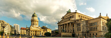 Panoramic Gendarmenmarkt Square With German Cathedral