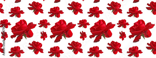 cover  pattern repeat  red rose