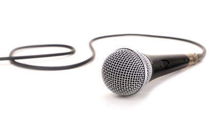 microphone isolated on a white background