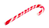 Fototapeta Dmuchawce - Christmas candy cane isolated on white