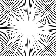 Wall Mural - comic radial lines background sun or star burst zoom effect
