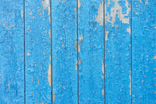 Blue Wooden Fence