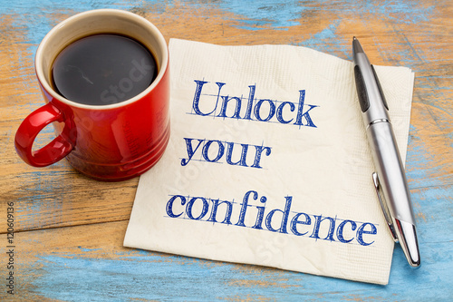 Fotomural Unlock your confidence advice
