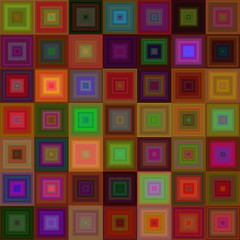 Poster - Dark square mosaic background design
