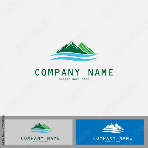 mountain water logo - Buy this stock vector and explore similar vectors