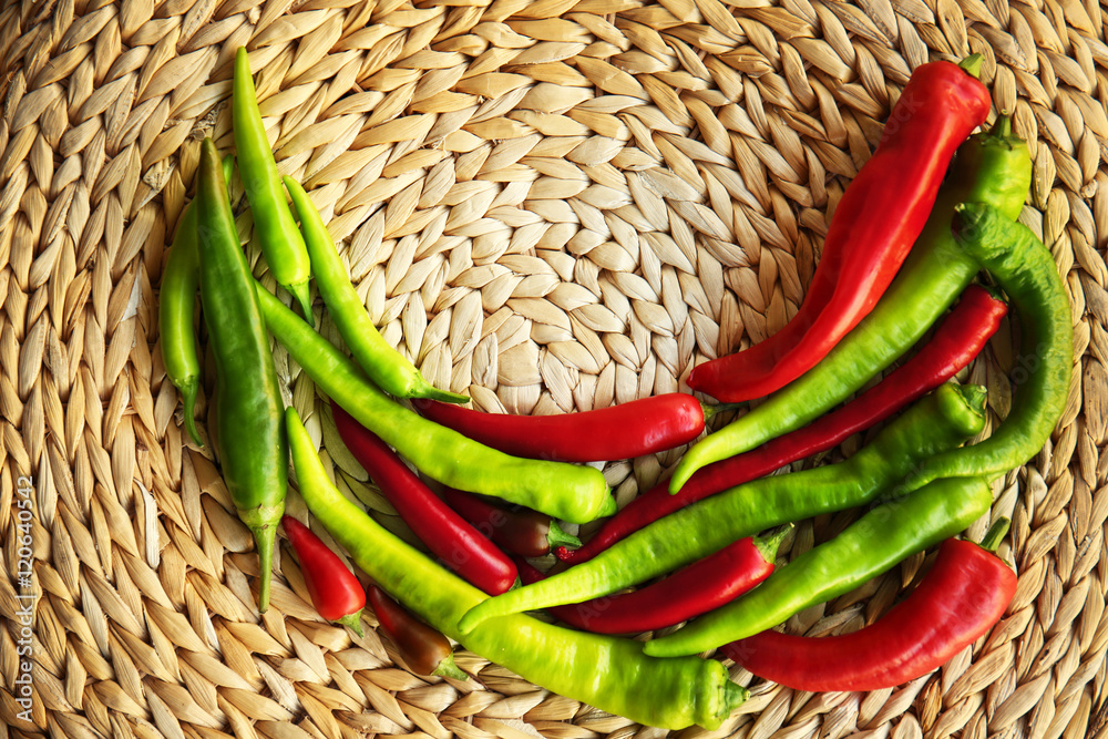 Fresh peppers, closeup