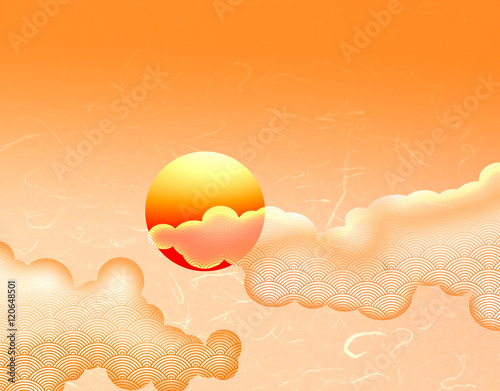 年賀イラスト 初日の出 年賀状イラスト はがき素材 Stock Illustration Adobe Stock