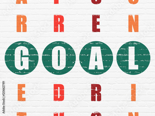 Advertising Concept Goal In Crossword Puzzle Stock Illustration 