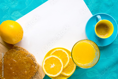 Good Morning With Orange Juice Bread And Jam Buy This Stock