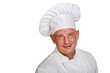 © Wisiel - Chef man isolated over white background.