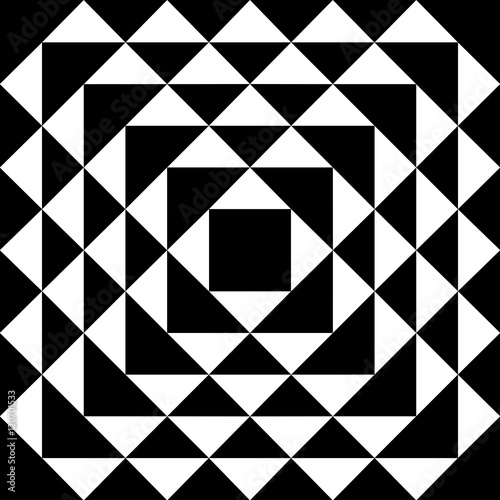 Zdjęcie XXL Wzór trójkątów złudzeń optycznych