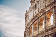 Colosseum Close-up Detail, Rome, Italy
