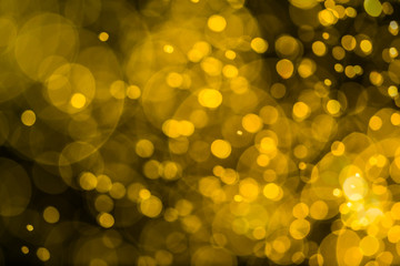 Wall Mural - abstract golden lights bokeh background