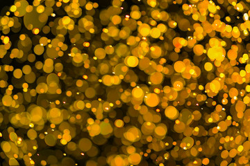 Wall Mural - abstract golden lights bokeh background
