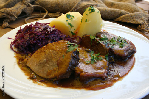 Fotografie, Obraz organisch, lifestyle, roastbeef, beilagen, modern, neu