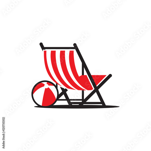 Beach Chair Logo Vector Icon - Buy this 