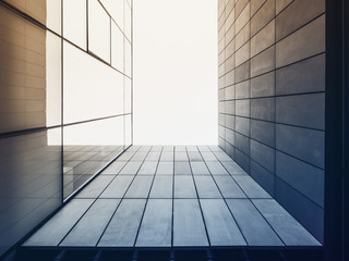 Poster - architecture detail modern glass facade building exterior