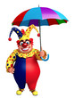 Clown with Umbrella