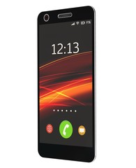 Wall Mural - Smartphone mobile phone realistic 3d rendering isolated on white
