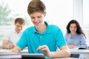 Poster - Portrait of smiling student