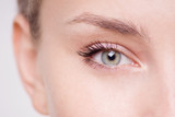 Fototapeta Panele - Macro image of woman's eye.