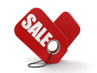 Poster - Label with Sale. Image with clipping path