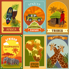 Wall Mural - Safari Posters Set