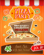 © Macrovector - Pizza Party Poster