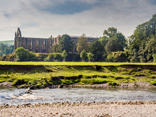 Skipton, Yorkshire, UK. September 13th 2016. The Old Abbey In Its Countryside Setting, Bolton Abbey, Skipton, Yorkshire, UK