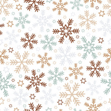 Snowflake Seemless Pattern